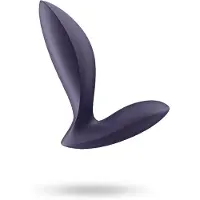 Satisfyer Power Plug - plug anal vibrant contrôlé par application (violet)