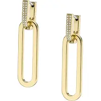 Fossil Boucles d'oreilles 'Heritage' or / transparent