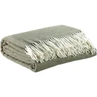 Vivaraise Plaid Carina vert olive - 130 x 190 cm