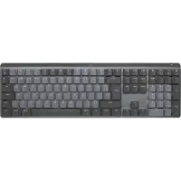 Logitech Master Series MX Mechanical - Clavier - rétroéclairé - sans fil - Bluetooth LE - QWERTY - US International - Commutateur de touches : linéaire - Graphite