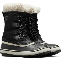 Sorel - Bottes d'après-ski imperméables et chaudes - Winter Carnival Boot Wp W Black Stone pour Femme en Nylon - Taille 39,5 - Noir