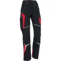 Kübler Damenhose BODYFORCE schwarz/mittelrot Form 2325 Grösse 44