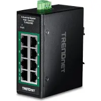 Trendnet Switch industriel - - TI-PGLC80 - Ethernet 10/100/1000 Mbps - Connectivité rapide - Latence réduite