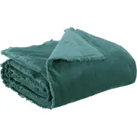 Vivaraise Plaid uni Fara corinthe - 135 x 200 cm