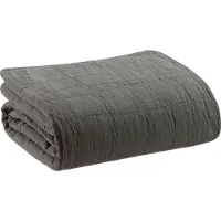 Vivaraise Jeté Recyclé Titou Carbone 260 X 260 Cm Vivaraise