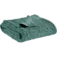 Vivaraise Jeté Stonewashed Tana Vert De Gris 260 X 260 Cm Vivaraise