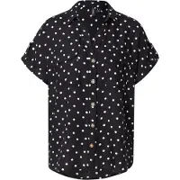 Vero Moda Chemisier 'VMBumpy' noir / blanc