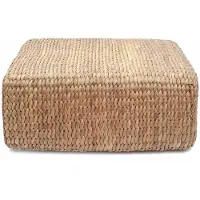 Bazarbizar-b2b Le Pouf Carré Jacinthe-nature-m | BAJN018N-M-60x60