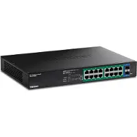 Trendnet 18-port Gigabit Edgesmart Poe+ Switch Noir One Size / EU Plug 220V
