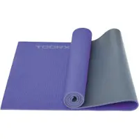 Toorx Fitness Tapis de yoga - 173 x 60 x 0,6 cm - Bicolore - Violet et anthracite