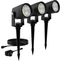 Philips Spot LED d'extérieur PHI8720169386976 Reuel GardenLink IP44 1,5W 180lm 2700K noir 3pcs