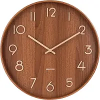 Karlsson - Horloge murale Pure Medium - Bois foncé