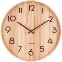 Karlsson - Horloge murale Pure Medium - Noix