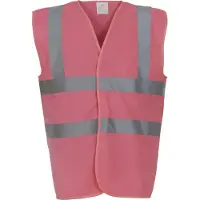 Yoko Pack 50 Gilet haute visibilit? Rose - Yoko YHVW100 - Taille M