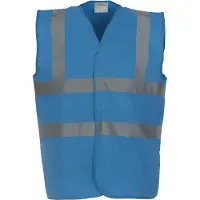 Yoko Pack 50 Gilet haute visibilit? Sapphire - Yoko YHVW100 - Taille XL