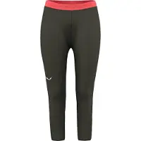 Salewa Cristallo Warm Alpine Merino Responsive 3/4 Base Layer Pants Vert L Femme
