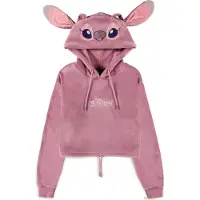 Lilo & Stitch Sweat-shirt à capuche Disney de - Angel - L - XXL - pour Femme - rose clair - Taille L