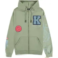 Difuzed Naruto Zipper Kakashi Hooded Sweater Vert L