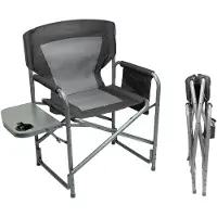 TRVLMORE Chaise de camping - Pliable - Légère - Capacité de charge de 120 kg - Noire