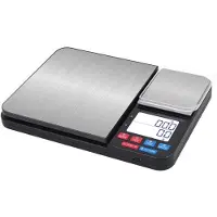 INF Balance de cuisine numérique avec deux plateaux de pesée 10 kg/1g et 500g/0.01g
