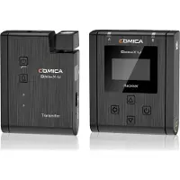 Comica Broadcasting-level Multi-functional Mini UHF Wireless Microphone with Dual-transmitters and One Rece
