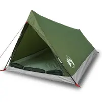 vidaXL Tente de camping 2 personnes vert olive étanche à l'eau