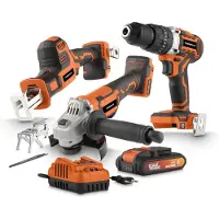 Powerplus Set Of Power Tools 5 Pieces Orange One Size / EU Plug 220V