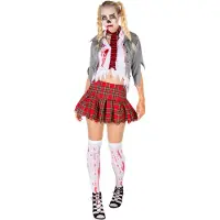 Dressforfun costume femme sexy zombie S - déguisement halloween déguisement soirée carnaval costume carnaval robe de soirée - 300125