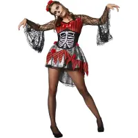 TecTake Dressforfun - Creepy Dancer - Costume sexy d'Halloween et de Carnaval pour femmes - Taille L