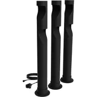 Philips Colonne d'éclairage extérieur LED PHI8720169387010 Desi IP44 1,5W 2700K 24V noir 3pcs