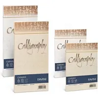 Favini Canvas Calligraphy papier jet d'encre A4 (210x297 mm) 50 feuilles Ivoire (A4, 50 feuilles, 100 g/m²)