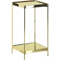 Beliani Table D'appoint Alsea Effet Miroir Doré
