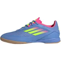 Adidas Bottes de football en salle F50 League Homme Blue Fusion/Lucid Lemon/Lucid Pink