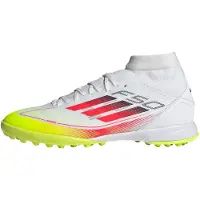 Adidas Bottes de football F50 League Mid Pure Victory Pack TF Astro Femme Cloud White/Lucid Red/Solar Yellow
