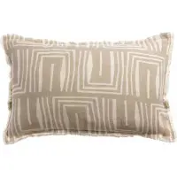Vivaraise HOUSSE DE COUSSIN IMPRIMEE TINA NATUREL