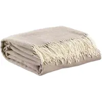 Vivaraise Plaid Carina naturel - 130 x 190 cm