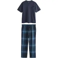 Next Pyjama long bleu / bleu marine / blanc
