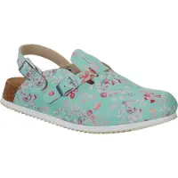 Birkenstock Femmes, Sandales, Kay SL Birko-Flor étroit, Vert, (37)