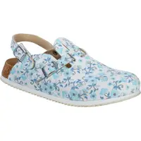 Birkenstock Femmes, Sandales, Kay SL Birko-Flor étroit, Blanc, (36)