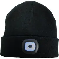 Terrax Hommes, Bonnet, Bonnet tricoté universel noir, Noir, (Taille unique)