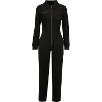 Urban Classics Velvet Rib Boiler Long Sleeve Jumpsuit Noir XL Femme