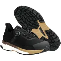 Mascot Chaussures de sécurité Noir/Beige sable foncé, taille 08 40 F1680-704-0956