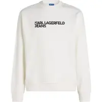 Karl lagerfeld JEANS Sweat-shirt 'ESSENTIAL' noir / blanc