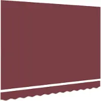 vidaXL Tissu de remplacement pour store, rouge bordeaux, 3,5 x 2 m, polyester