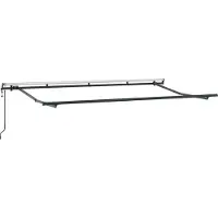 vidaXL Cadre de store Anthracite 4 x 2 m Métal