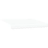 vidaXL Tissu de remplacement pour store, blanc, 3 x 2,5 m, polyester