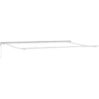 vidaXL Store à enrouleur blanc 600 x 300 cm en tissu et aluminium