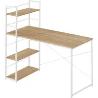 Leobert Bureau Informatique - - Chêne Sonoma/Pieds Blancs