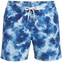 Blackspade Shorts de bain ' Denim Effect ' bleu / blanc