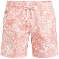Blackspade Shorts de bain 'Long Leg Print' rose / blanc